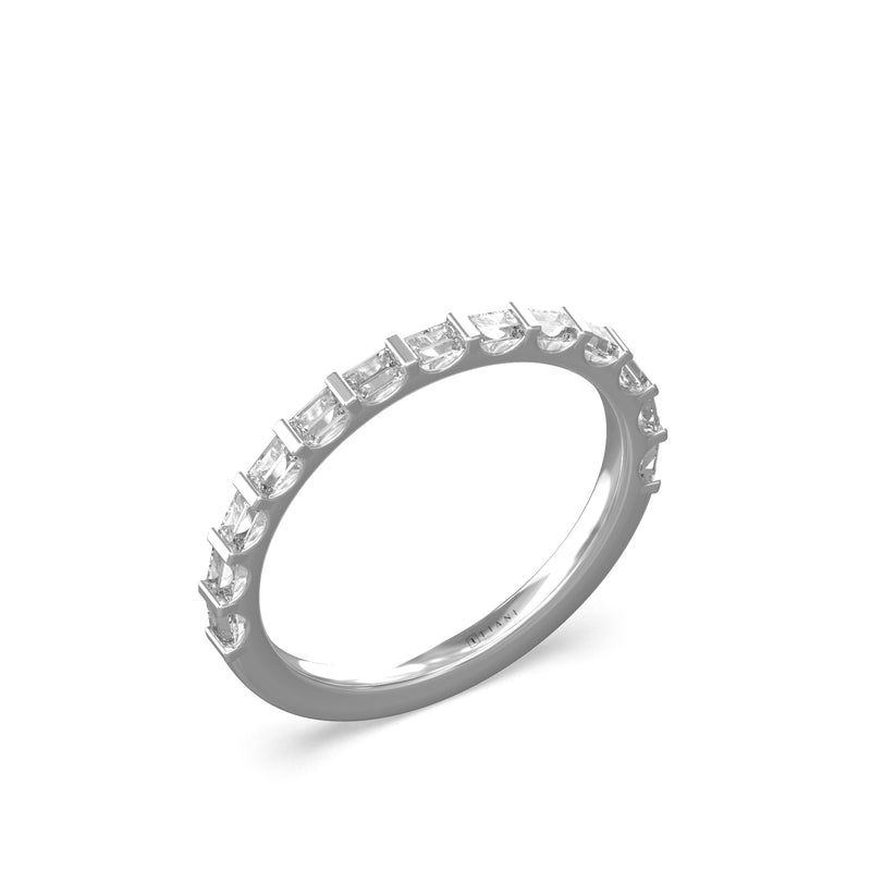 baguette diamond wedding band 