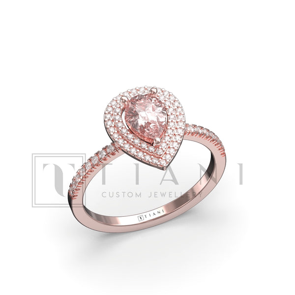 diamond halo engagement ring