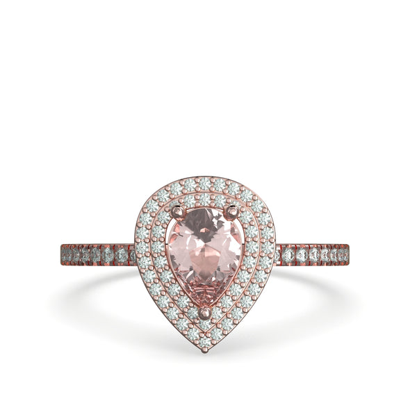 diamond halo engagement ring