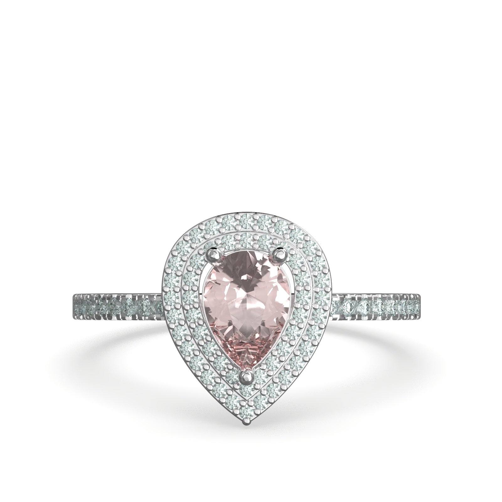 diamond halo engagement ring