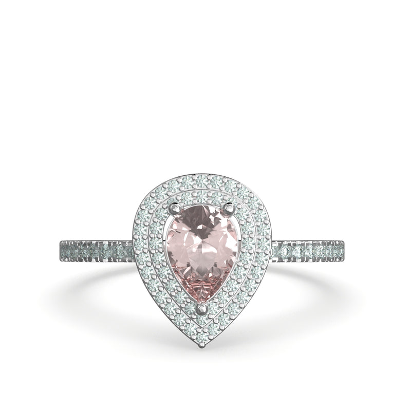diamond halo engagement ring