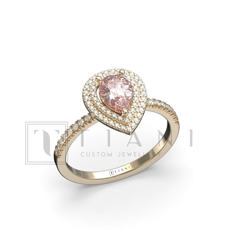 diamond halo engagement ring
