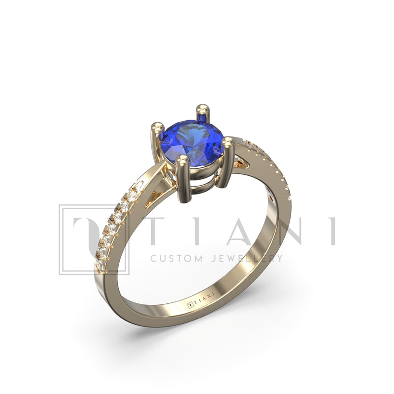 diamond and sapphire engagement rings