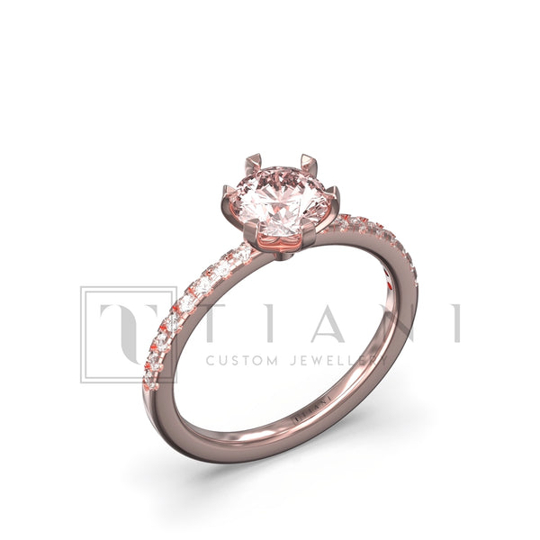 morganite and diamond ring