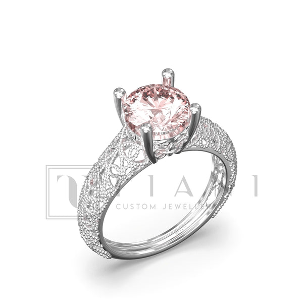 art deco engagement ring