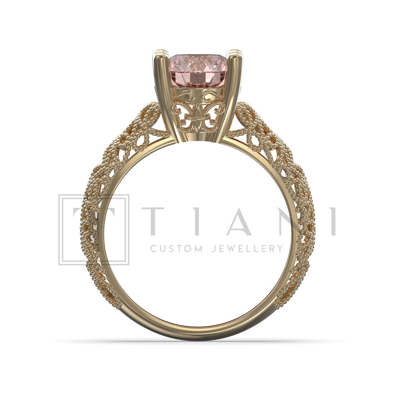 art deco engagement ring
