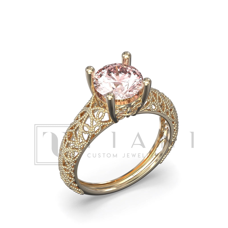 art deco engagement ring