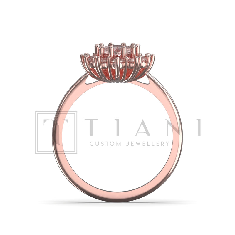 morganite and diamond ring 