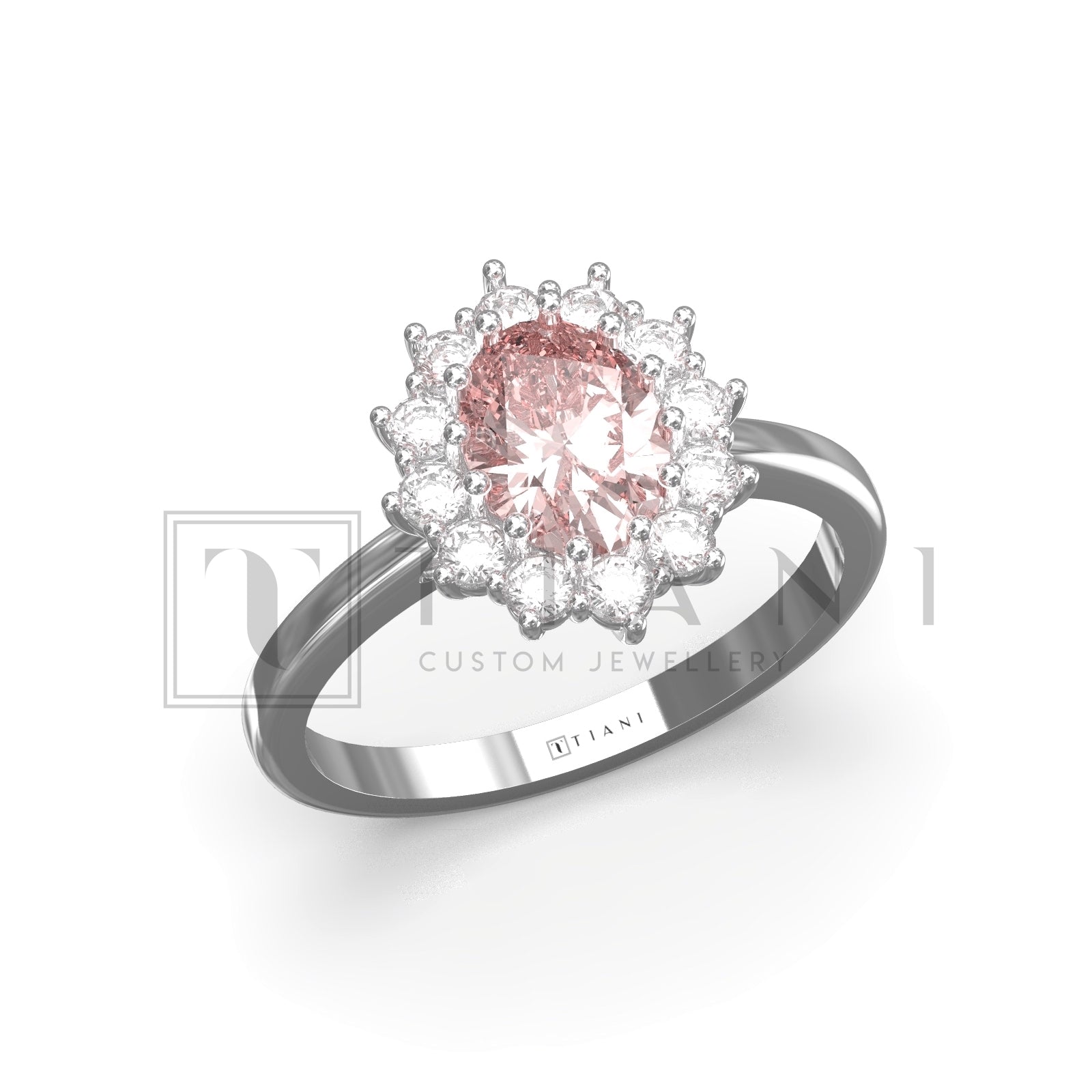 morganite and diamond ring 