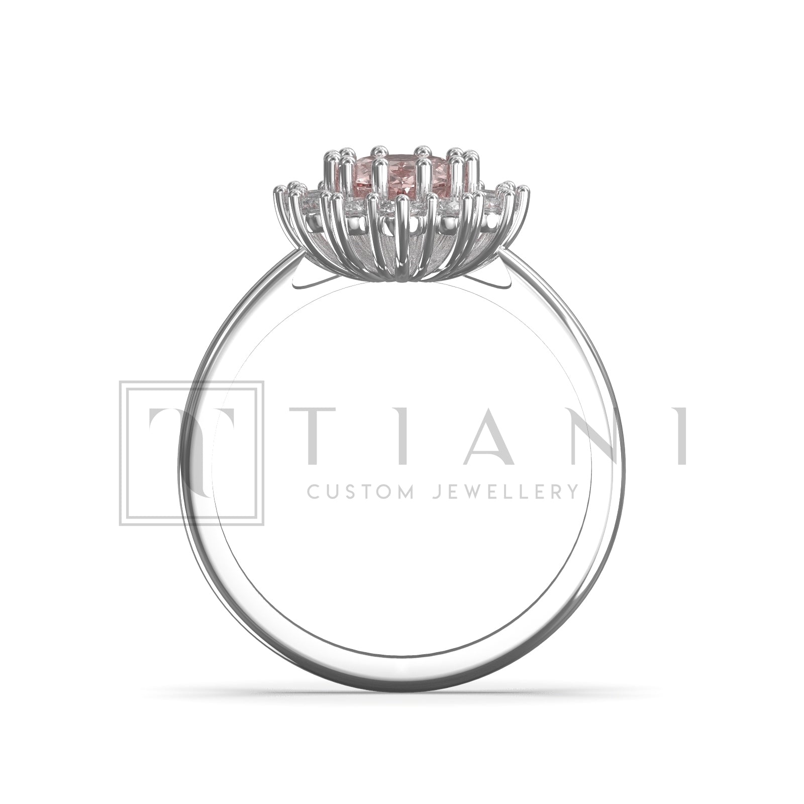 morganite and diamond ring 