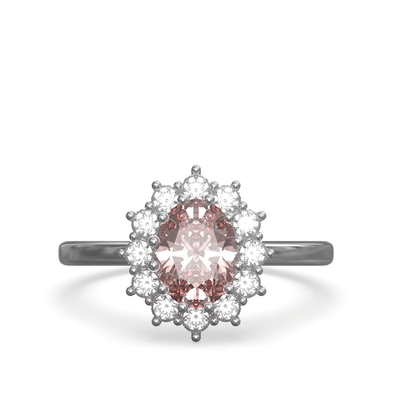 morganite and diamond ring 