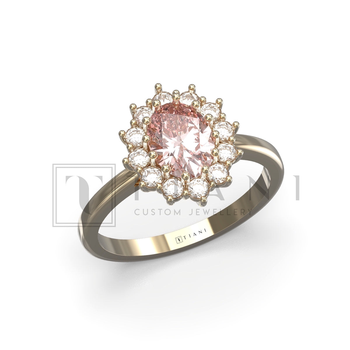 morganite and diamond ring 