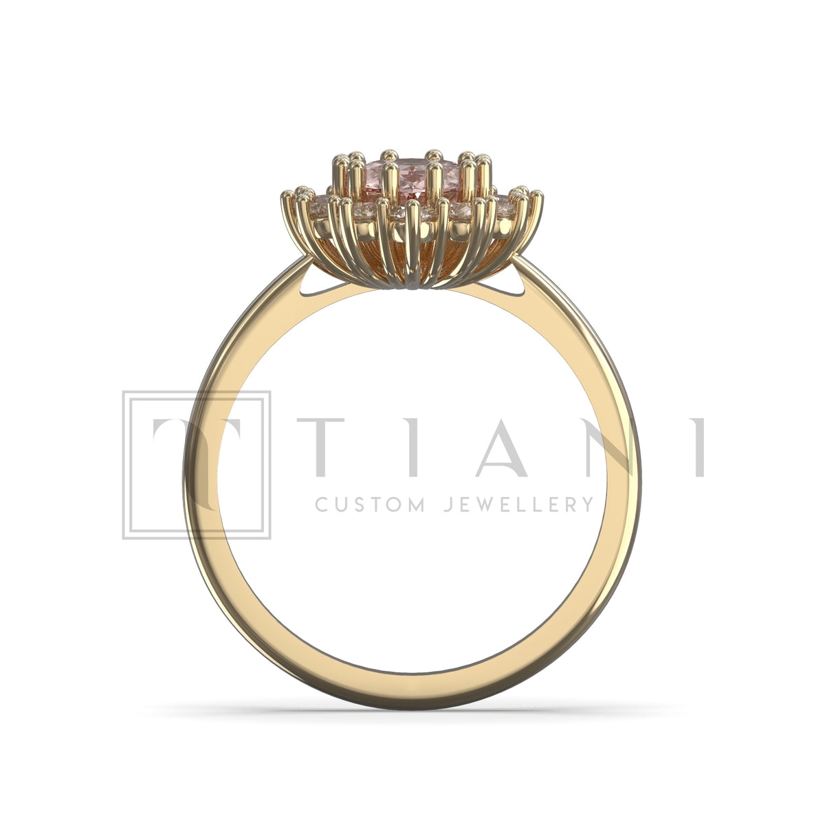 morganite and diamond ring 