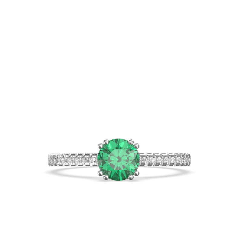 natural emerald ring