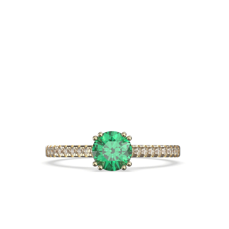 natural emerald ring