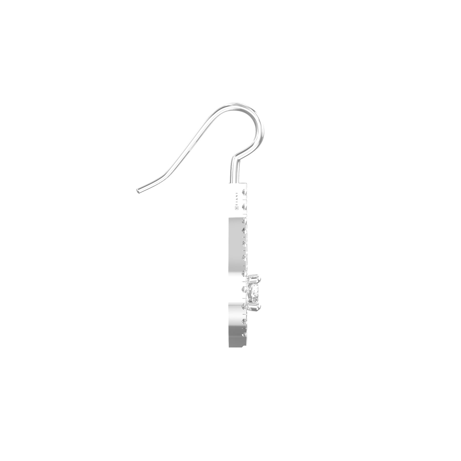 diamond pendant and earrings