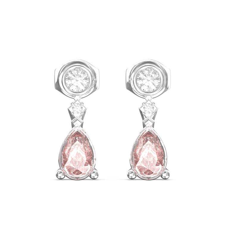 morganite earrings