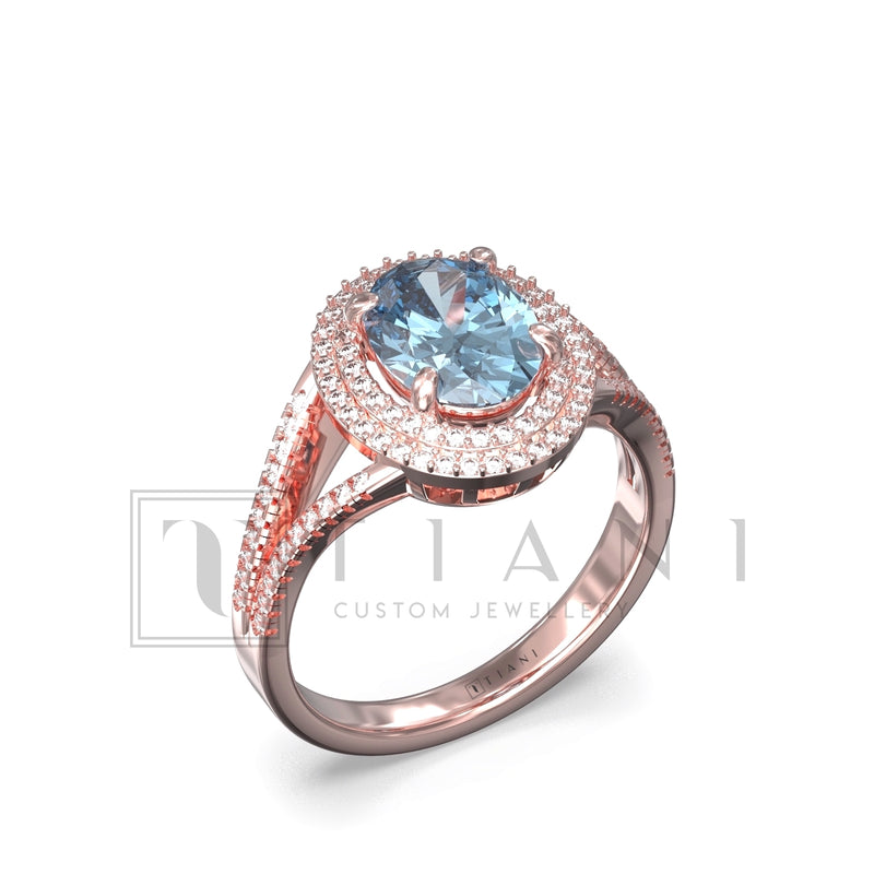 double halo engagement ring