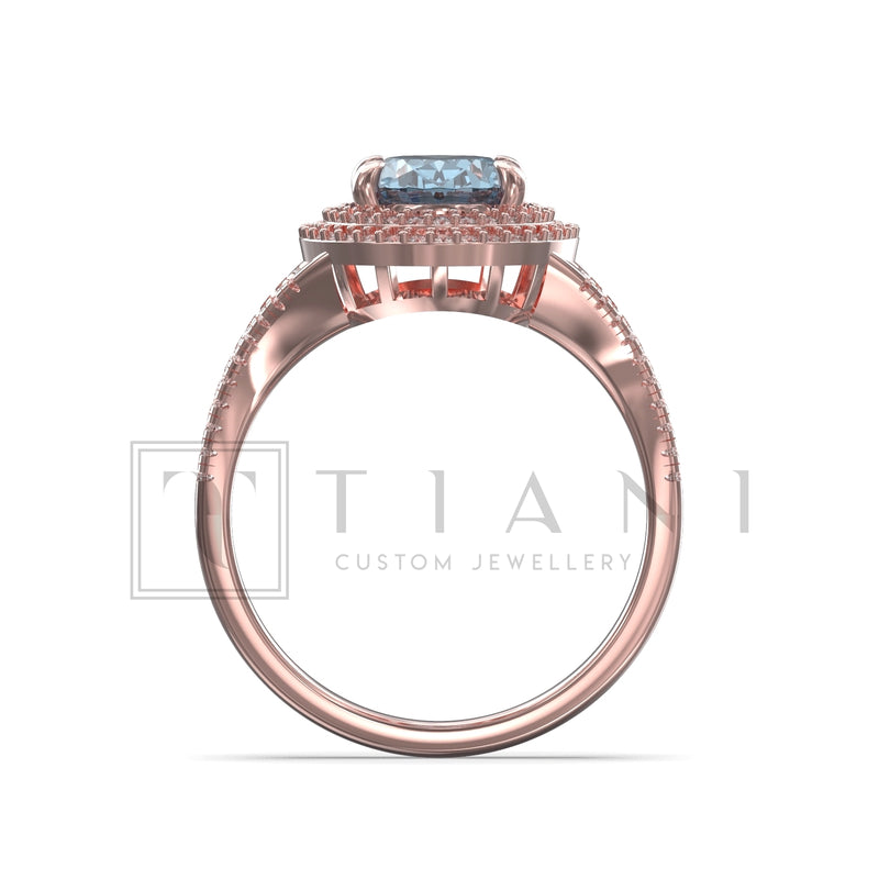 double halo engagement ring
