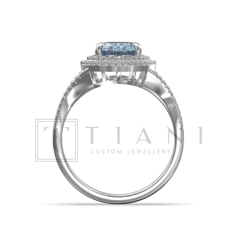 double halo engagement ring
