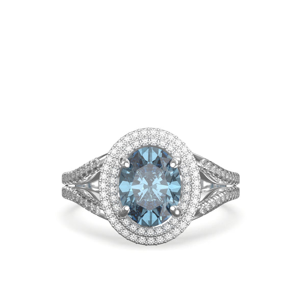 double halo engagement ring
