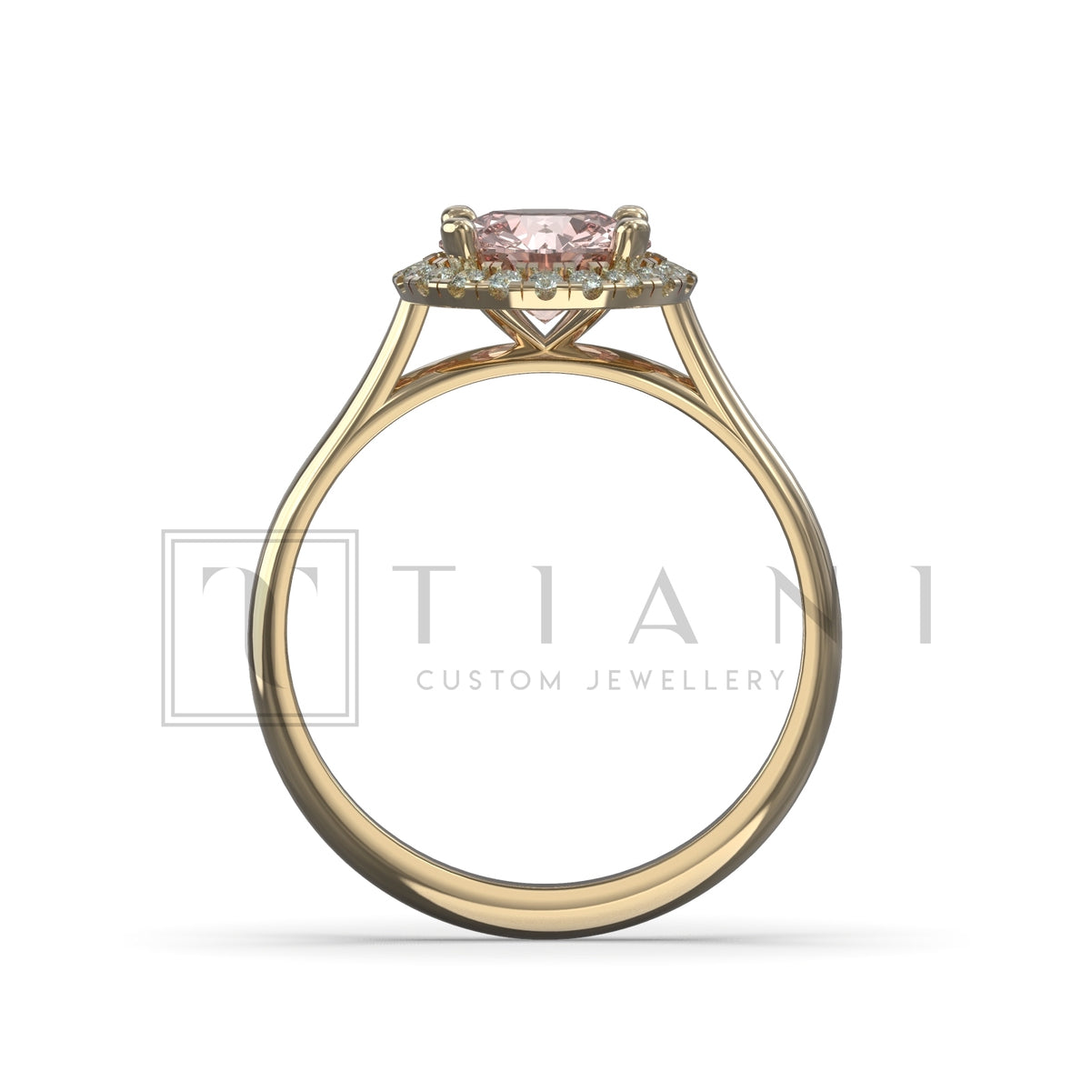 morganite and diamond ring 