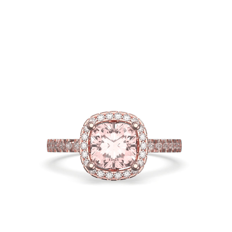 diamond halo engagement ring