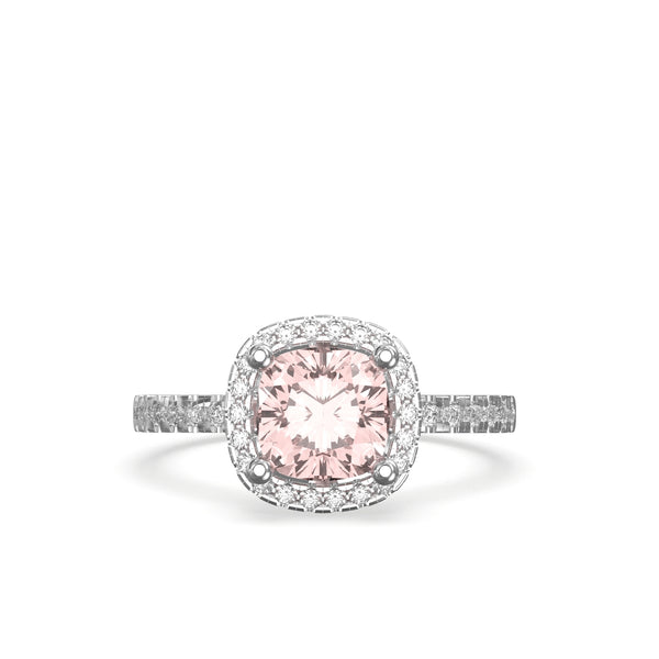 diamond halo engagement ring