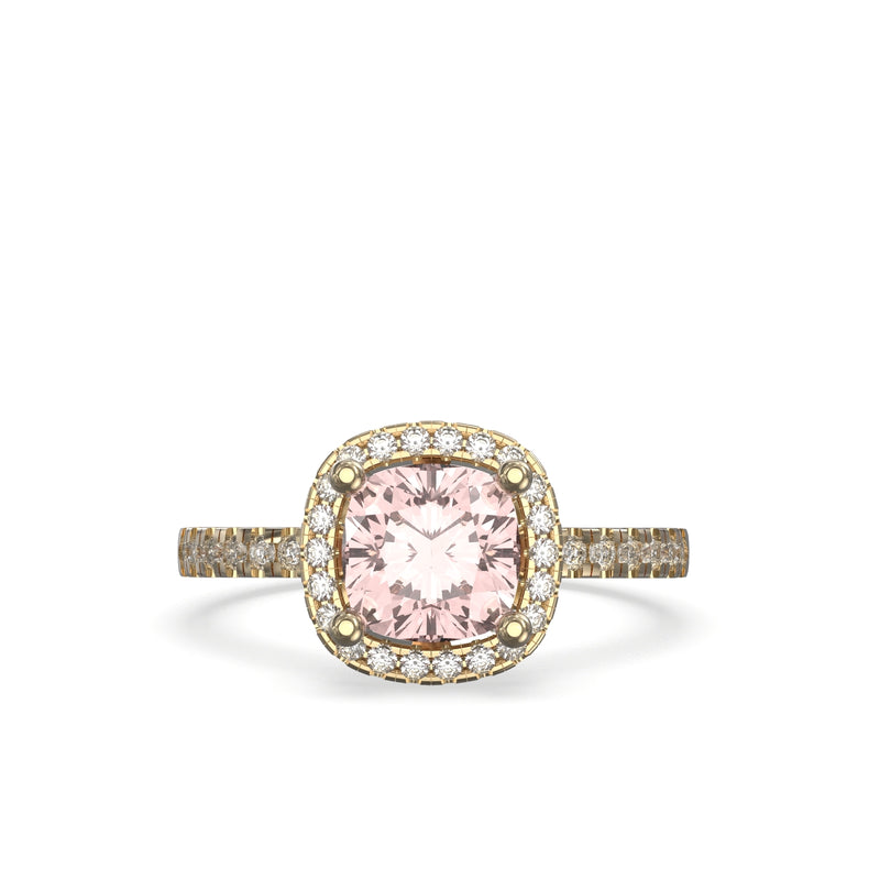 diamond halo engagement ring