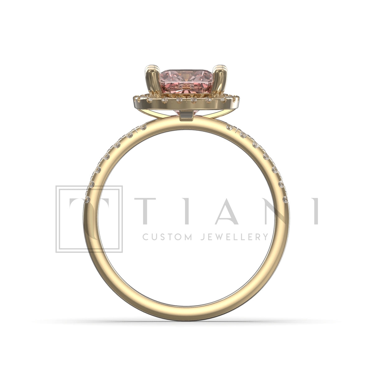 diamond halo engagement ring