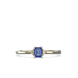 Stephanie | Natural Blue Sapphire & Diamond Ring