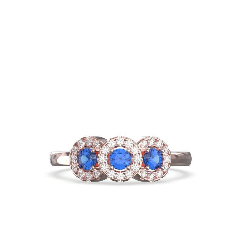 diamond and sapphire ring
