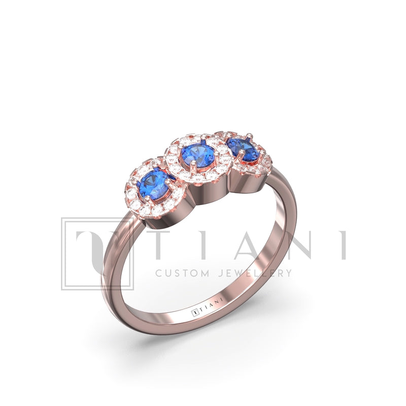 diamond and sapphire ring