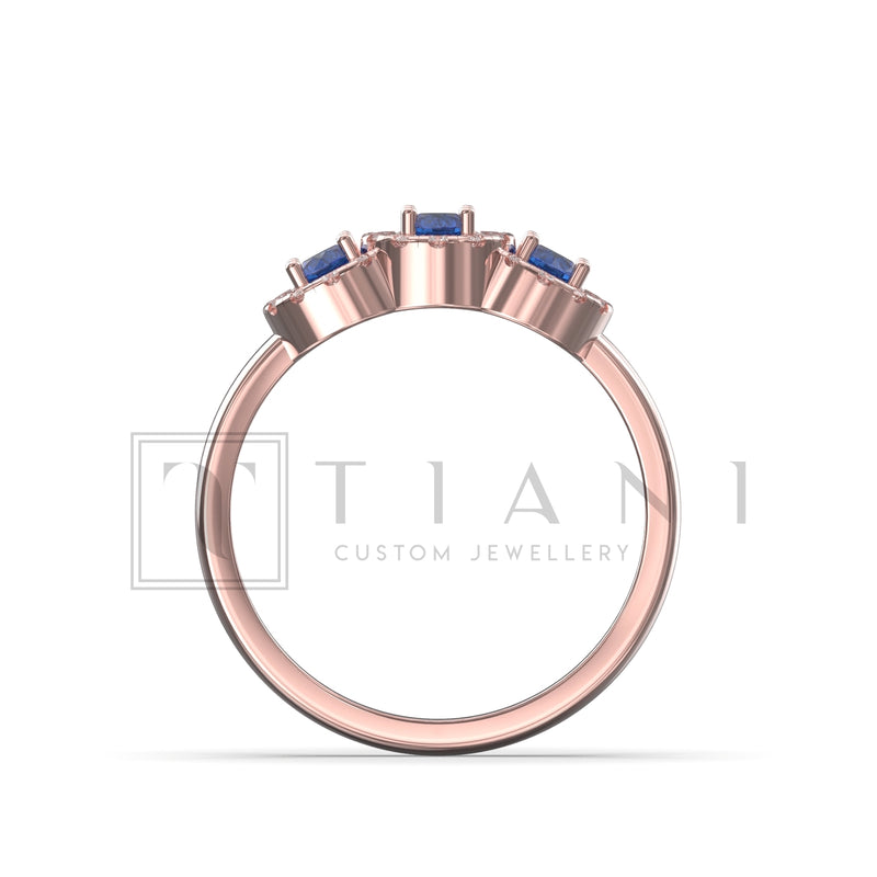 diamond and sapphire ring