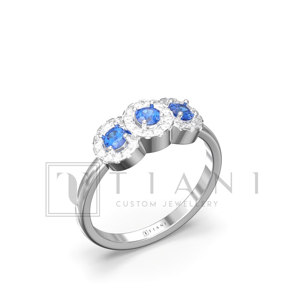 diamond and sapphire ring