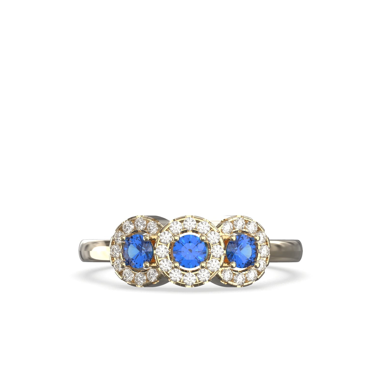 diamond and sapphire ring