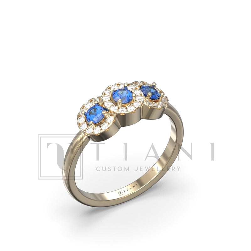 diamond and sapphire ring