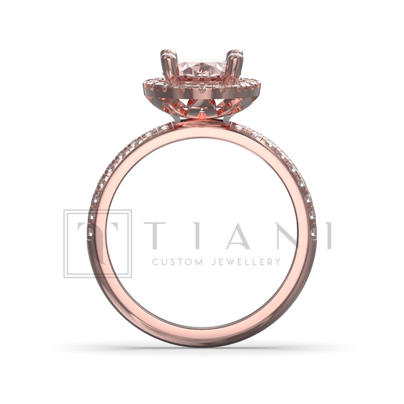 oval halo engagement rings