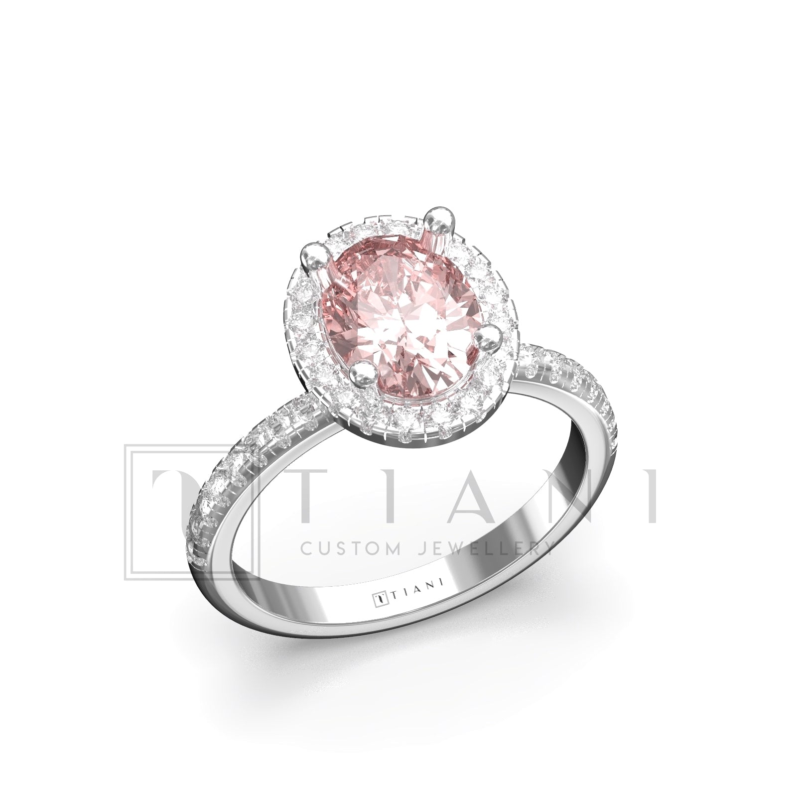 oval halo engagement rings