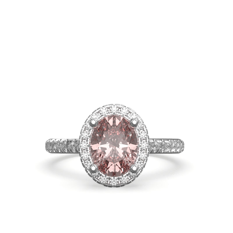 oval halo engagement rings