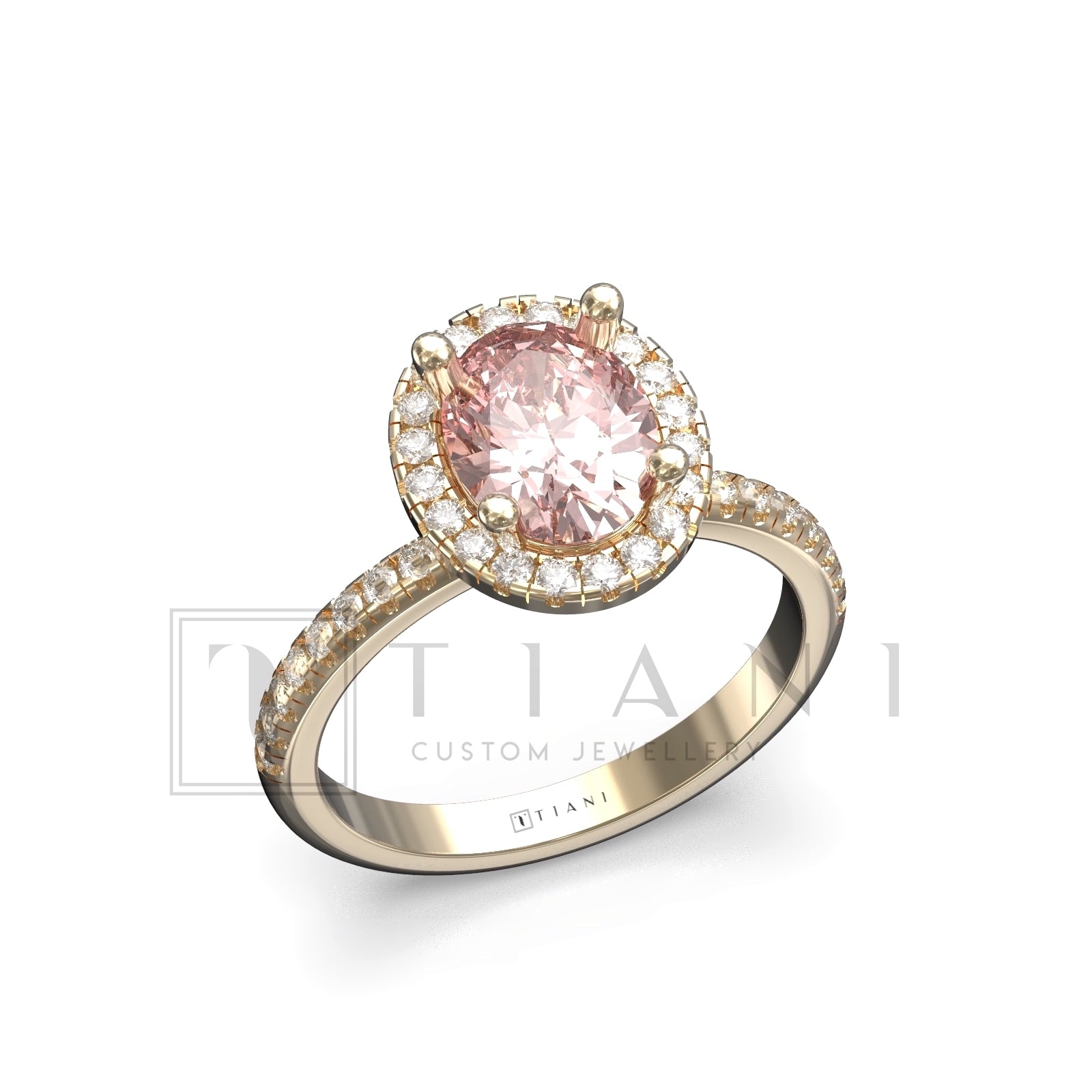 oval halo engagement rings