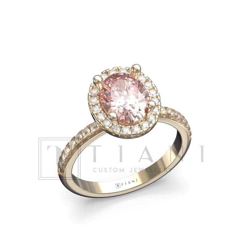 oval halo engagement rings