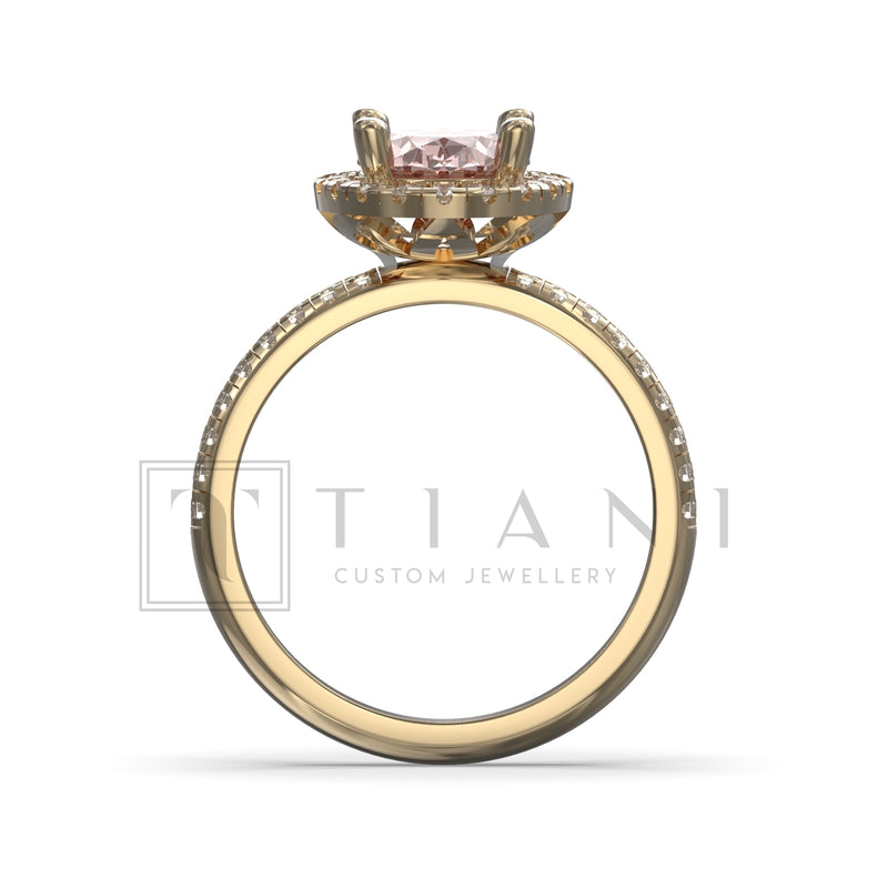 oval halo engagement rings